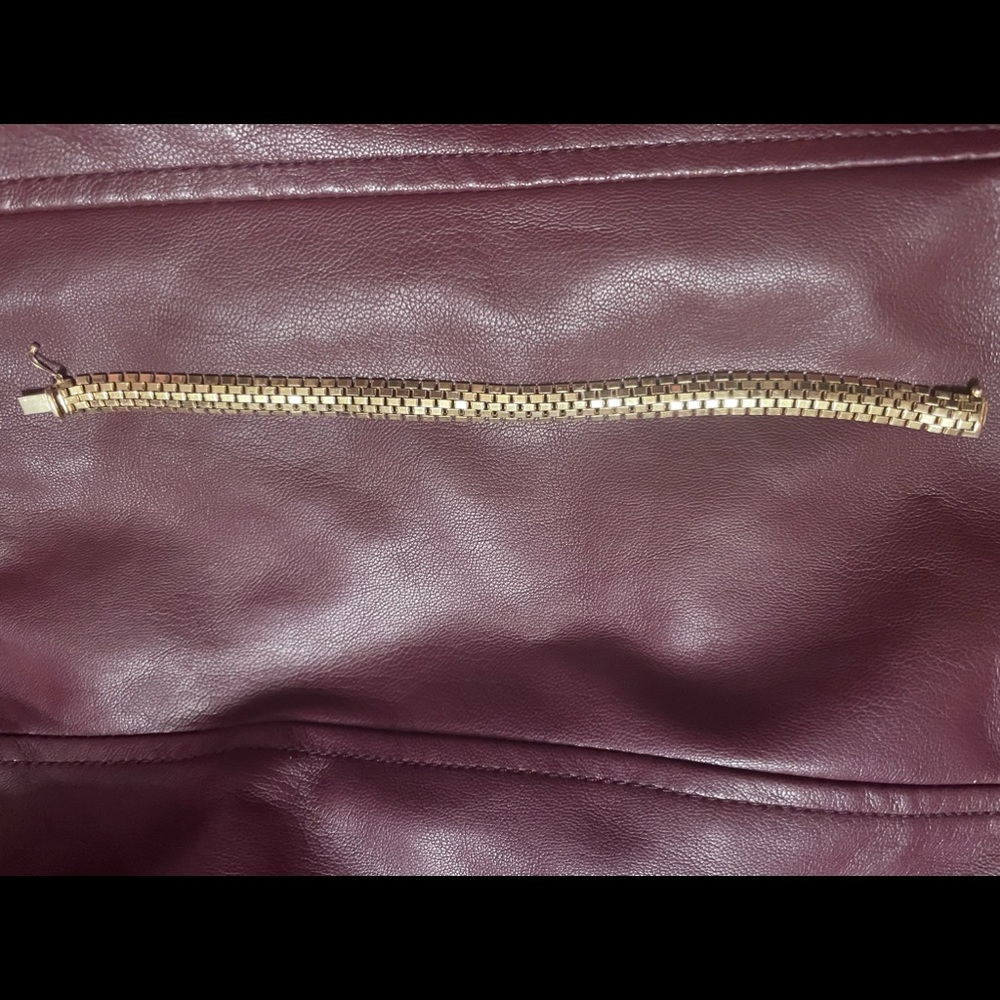 14k yellow gold 8 inch bracelet